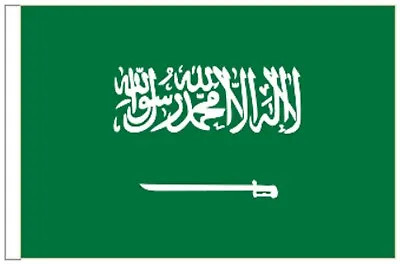 £5 • Buy Saudi Arabia Sleeved Courtesy Flag Ideal For Boats 45cm X 30cm