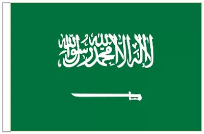 £5 • Buy Saudi Arabia Sleeved Courtesy Flag Ideal For Boats 45cm X 30cm