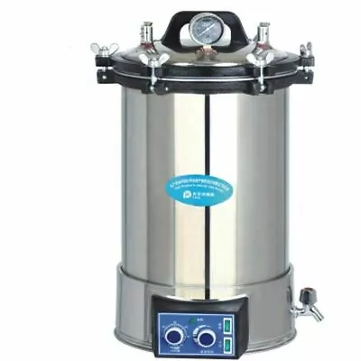 24L Portable Stainless Steel Autoclave Sterilizer Steam Sterilizer YX-24LDJ • £559.99