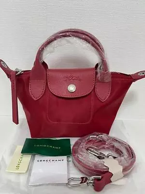 Longchamp Le Pliage Neo XS  Red Shoulder Tote Bag 2Way Bag Japan Outlet New! • $120.99