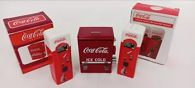 Coca Cola Toothpick Dispenser And Salt & Pepper Shakers Tableware Collectable • £9.99