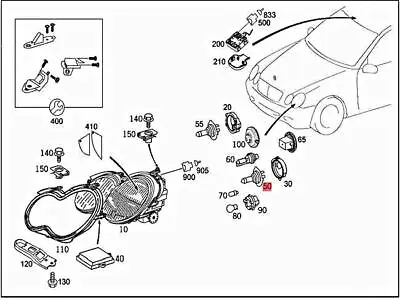 Genuine MERCEDES SMART 414 903 905 906 A205 Bulb 400809000007 • $19.37