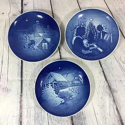 3 Copenhagen Bing Grondahl Christmas Plates B&G Porcelain - 7  / Vintage 1970s • $23.99