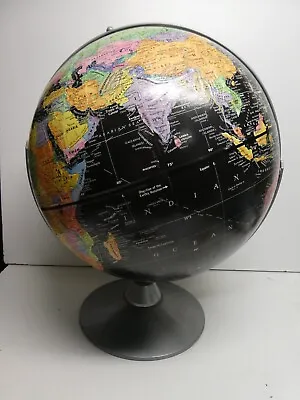 Vintage Repogle Black Starlight World Globe Map Atlas Cartographer T Donovan • $225