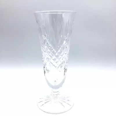 Vintage WATERFORD Ireland Crystal Bud Vase 6 3/4  Signed • $32.95