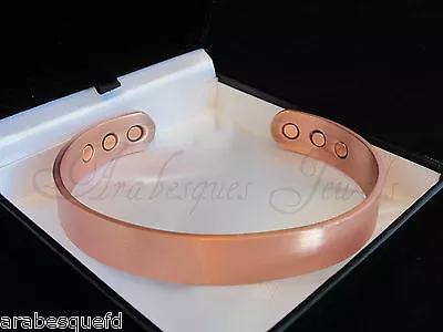 Mens L/xl Solid Copper Magnetic Torque Bangle/bracelet For Arthritis/pain Relief • £12.99