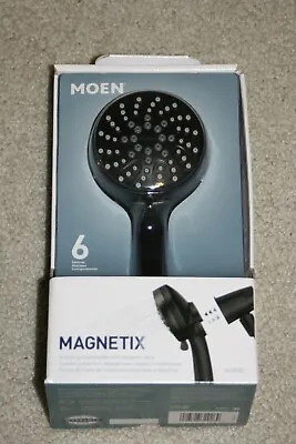 Moen Engage Matte Black 6-Spray Handheld Shower Head 2.5-GPM MAX  26100BL Magnet • $45