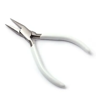 Chain Nose Pliers 5  White Jewelry Pliers Jump Ring Making Tool Hobby Wire Work • £7.99