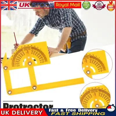 Plastic Protractor Durable Angle Finder Universal For Carpenter Tool Woodworking • £4.74