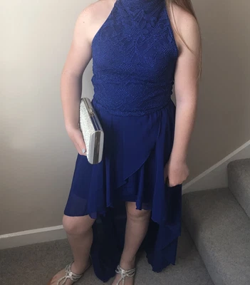 £9.99 • Buy Quiz Prom Dress Size Uk 4 Royal Blue Immaculate 