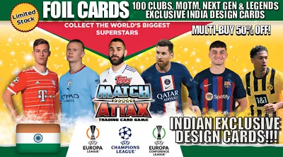 £1 • Buy OFFICIAL TOPPS INDIA DESIGN EXCLUSIVE! PICK Topps Match Attax 2022/23 FOIL Cards