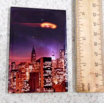 Vintage UFO Over City Ata Boy Magnet USA Lic. 1990s • $7.99