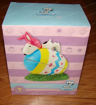 Peanuts By Dept. 56 EASTER EGG BEAGLE Box (4043255) Easter Bunny Snoopy • $30