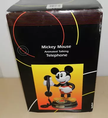 Mickey Mouse Animated Talking Telephone Disney Telemania New • $99