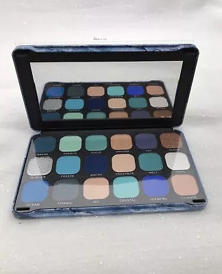 MAKEUP REVOLUTION Forever Flawless ICE Eyeshadow Palette Blue Blues NEW • $23.64