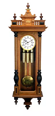 52 H German Gustav Becker Grand Sonnerie Strike 3 Wt Vienna Regulator Wall Clock • £2247.19