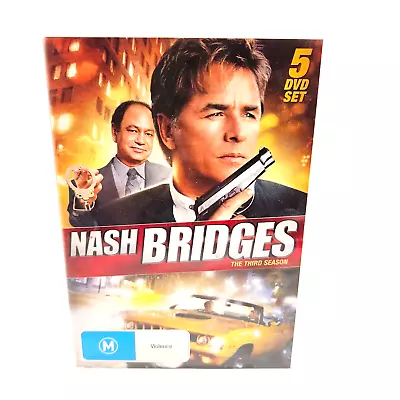 Nash Bridges - The Third Season (5 Disc Set) R4 NICE CONDITION FREE POST • £21.69