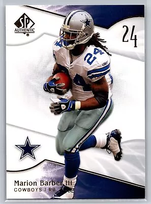 2009 SP Authentic #2 Marion Barber Dallas Cowboys • $0.99