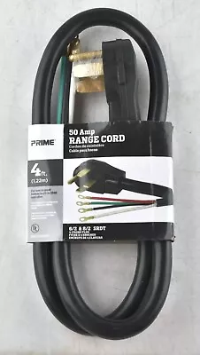 *Prime 50 Amp Range Cord 4 Ft. 4 Wire 4 Prong 50A 125/250 RD628204L New • $15.99
