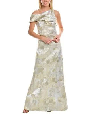 AIDAN MATTOX Jacquard Asymmetrical Gown 14A 1859 • $130.96