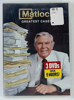 Andy Griffith Matlock Greatest Cases DVD  • $12.99