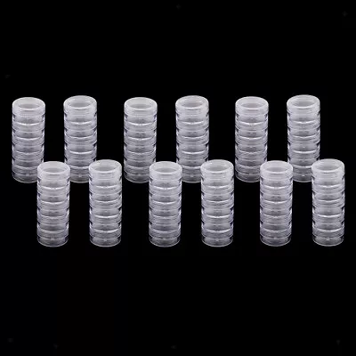 £26.12 • Buy 60x Clear Stacking Bead Containers Clear Screw Top Make Up Storage Organizer Box