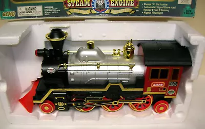 Locomotive Toy Steam Engine Echo Brand Battery Powered  14in L Smoke Headlight • $7.31