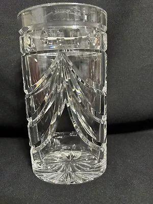 Waterford Crystal OVERTURE Oval Vase  8” Great Condition With Seahorse • $75