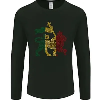 Rasta Lion Jamaica Reggae Music Jamaican Mens Long Sleeve T-Shirt • £12.99