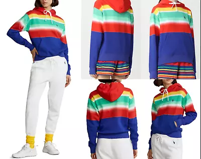 Polo Ralph Lauren Rainbow Sweatshirt Hoodie Sweater Jumper Pullover Sweater XXS • £152.51