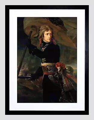 Painting Portrait Gros Napoleon Bonaparte Arcole Bridge Framed Print B12x3854 • £26.99