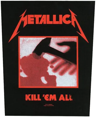 Large Metallica Kill Em All Woven Sew On Battle Jacket Back Patch • $14.95