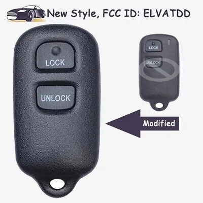 Modified Remote Key Fob 2+1 3 Button ELVATDD For Toyota Tundra Tacoma RAV4 Camry • $11.90