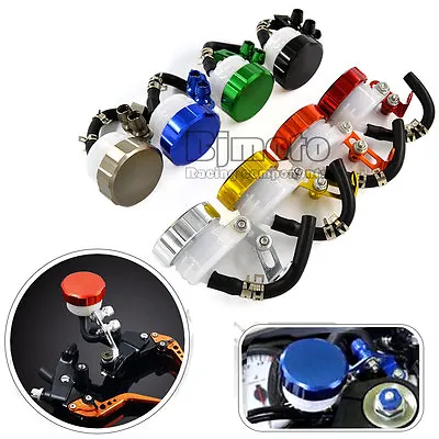 1X Motorcycle CNC Oil Cylinders Reservoir Front Brake Clutch Tank Fluid Cup • $10.99