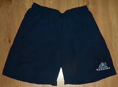 £9.99 • Buy GLASGOW WARRIORS RUGBY-Sports/Casual Shorts Embroidered BLACK-Waist Size 34 -NEW