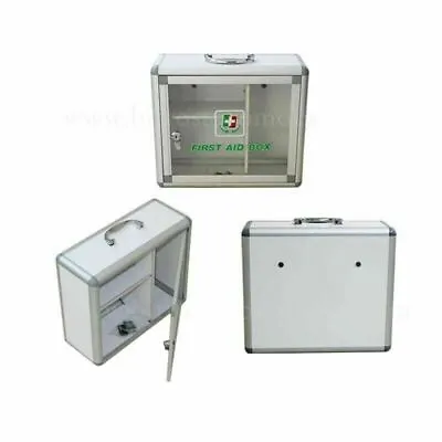 First Aid Box Kit Empty Metal Storage Rescue Health Wall Mountable PERSONAL USE • £73.40