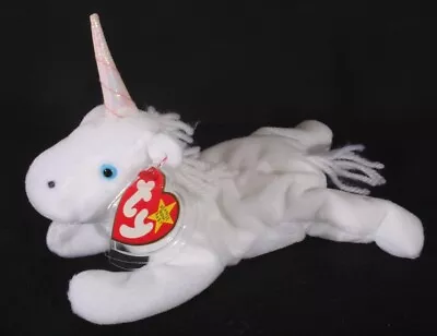 Vintage 1993/94 Ty Original Beanie Baby Mystic Unicorn With Yarn & 4 Errors Mint • $2.99