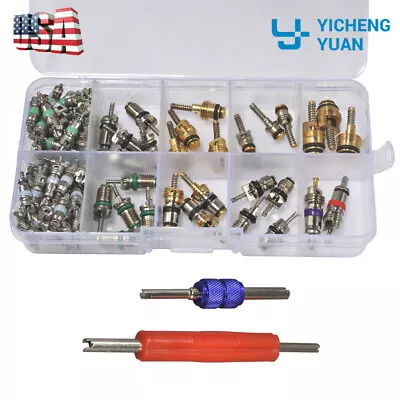 102pcs Car R12 & R134a A/C Air Conditioner Schrader Valve Core Remover Tool Kit • $11.49