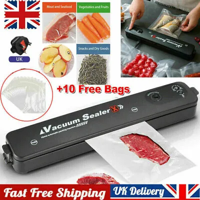 UK 3 In 1 Vacuum Food Sealer Machine Automatic Manual Vacum Sealer Dry/Wet Pack • £11.99