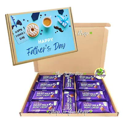 10 IRISH CADBURY MINT CRISP HAPPY FATHERS DAY CHOCOLATE Hamper Gift Box • £23.95