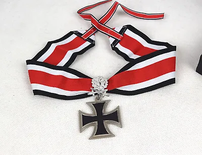 WWI German Iron Cross W Diamonds OAK Leaf Gold Badge Medal Silver • £33.60