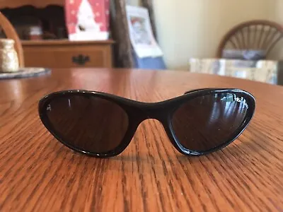 Vintage Bolle 180001038 Swisher Shiny Black Polarized Sunglasses VERY NICE COND • $45