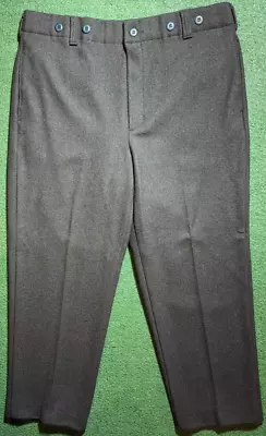 Vintage Woolrich Wool Heavy Duty Malone Pants Green Men's Size 38x30 • $69.99