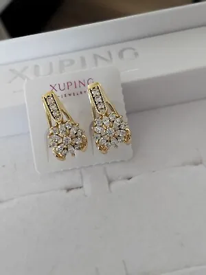 Xuping 14K Gold Plated Flower Earrings • £5.50