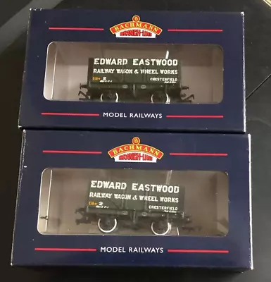 Bachmann 37-080K  Pair Of Boxed 7 Plank End Door Wagons Edward Eastwood VGC • $40.51