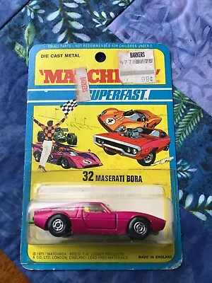 1971 NIB Matchbox Superfast Wide Wheels #32 Maserati Bora • $55