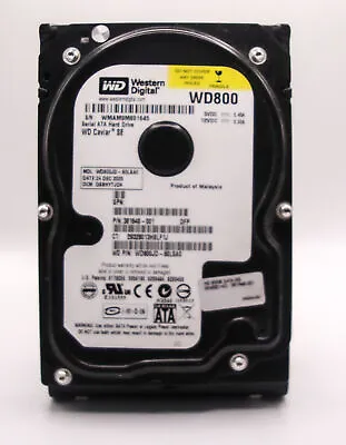 80 GB WD WD800 WD800JD-60LSA0 SATA 3.5 In PC HDD • £9.99