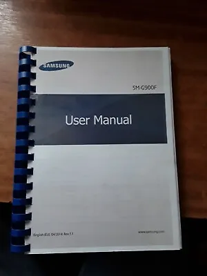 Samsung Galaxy S5 Dual Sim G900f Printed Instruction Manual User Guide 245 Pages • £9.99