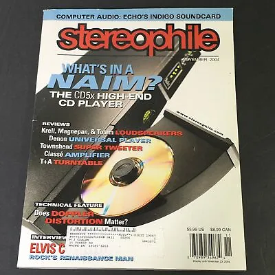 Stereophile Magazine November 2004 - CD5x CD Player / Magnepan & Totem Speakers • $18