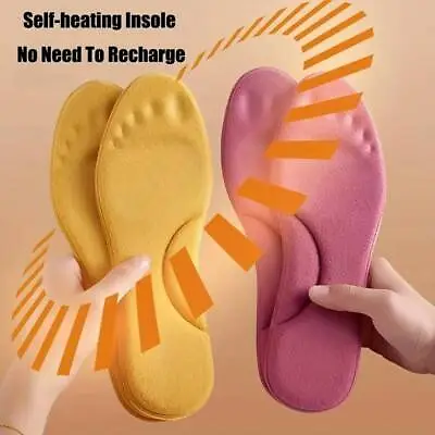 Memory Foam Self Heated Thermal  Warm  Insoles Arch Support • £3.39